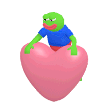 Gif animé coeur grenouille